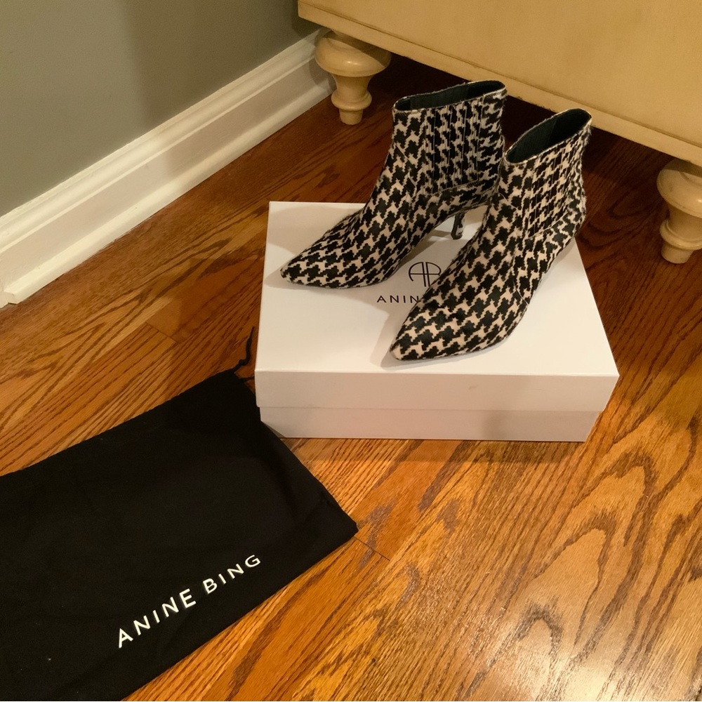 Anine Bing Houndstooth Booties